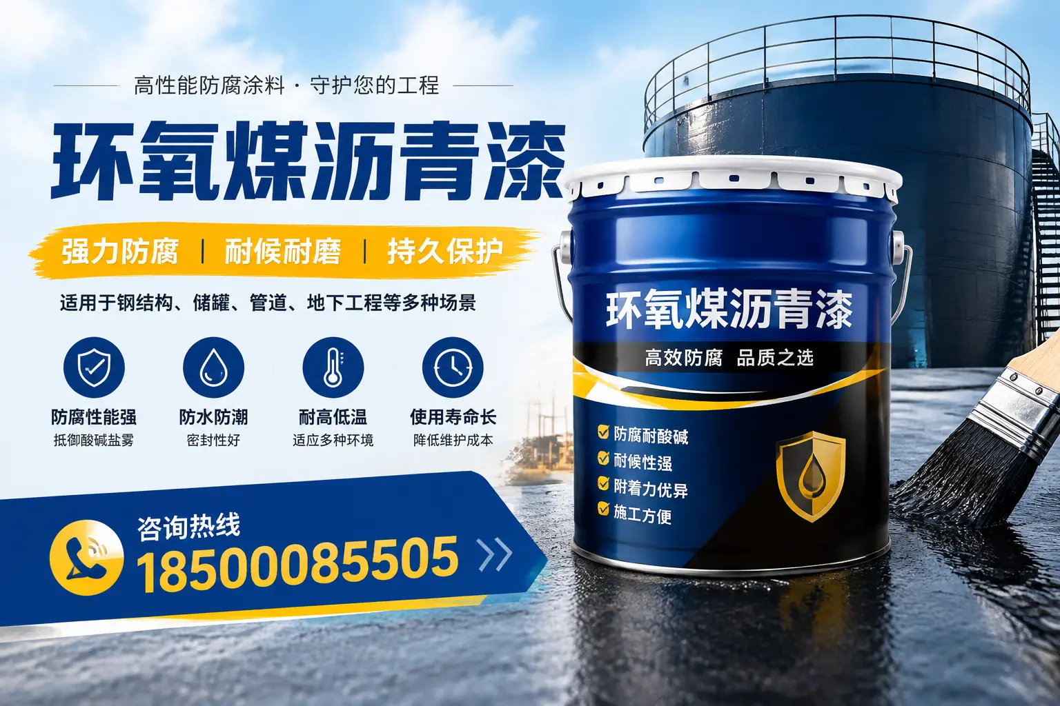 环氧煤沥青漆在工业中的应用，张家界企业的选择